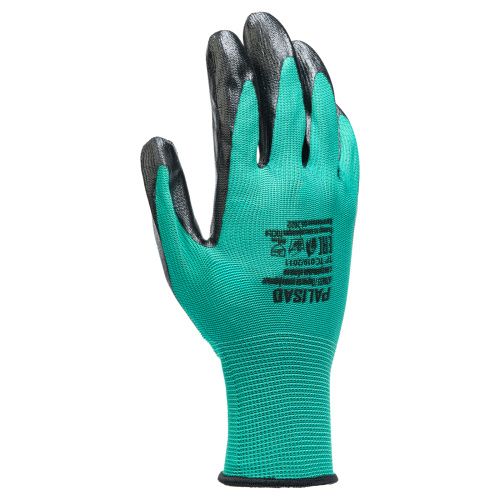 Перчатки полиэфирные с черным нитрильным покрытием, размер 9, 13 класс вязки Palisad купить в Москве с доставкой по всей России | ProtosMarket.ru