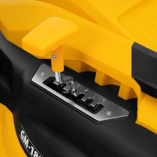 Газонокосилка электрическая GM-1800, 1800 Вт, шир. 38 см, 6 уров., травосб. 40 л.// Denzel купить в Москве с доставкой по всей России | ProtosMarket.ru