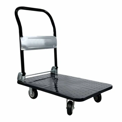 Тележка платформенная 950 кг TOR PH950 (1100х650) со складной ручкой (резиновые колеса 150 мм) купить в Москве с доставкой по всей России | ProtosMarket.ru