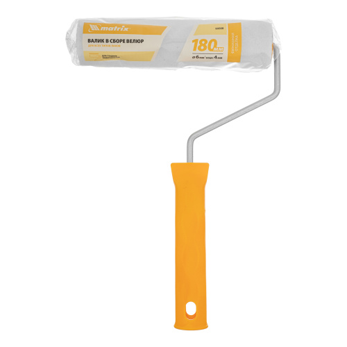 Валик "Велюр", 180 мм, ворс 4 мм, D 36 мм, D ручки 6 мм, шерсть Matrix купить в Москве с доставкой по всей России | ProtosMarket.ru