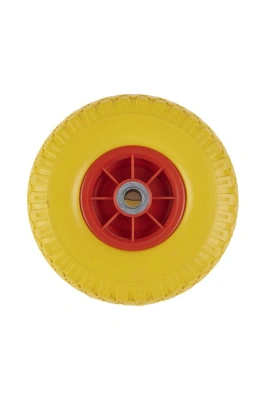 Колесо литое полиуретановое 260 мм PU 1805 с пластиковым ободом (20 мм шариковый подишпник)