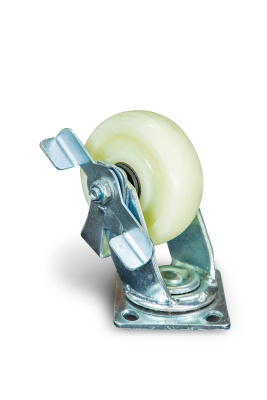 Колесо большегрузное поворотное SCdnb 55 125 мм полипропиленовое с тормозом купить в Москве с доставкой по всей России | ProtosMarket.ru