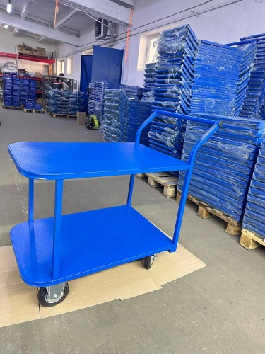 Тележка платформенная TOR ТП-2Я (600х900) 2х-ярусная (125мм) купить в Москве с доставкой по всей России | ProtosMarket.ru