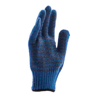 Перчатки трикотажные усиленные, гелевое ПВХ-покрытие, 7 класс, синие Сибртех купить в Москве с доставкой по всей России | ProtosMarket.ru