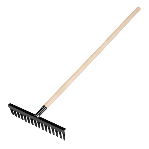 Грабли стальные, 420х1300 мм, 16 витых зубьев, деревянный черенок, Сибртех купить в Москве с доставкой по всей России | ProtosMarket.ru