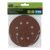 Круг абразивный на ворсовой подложке под "липучку", перфорированный, P 180, 125 мм, 5 шт Сибртех купить в Москве с доставкой по всей России | ProtosMarket.ru