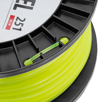 Леска для триммера квадрат, 2,0мм х 251м, на DIN катушке FLEX CORD Denzel купить в Москве с доставкой по всей России | ProtosMarket.ru