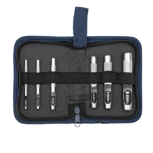 Набор пробойников для кожи 3 4 6 8 10 12.5 мм, 6 шт, чехол Сибртех купить в Москве с доставкой по всей России | ProtosMarket.ru