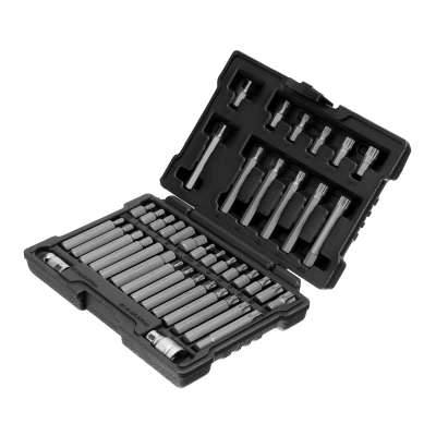 Набор бит HEX, Torx , SPLine, хвостовик-шестигранник 1/2, CrV, 42 шт. Stels купить в Москве с доставкой по всей России | ProtosMarket.ru