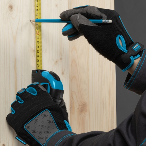 Рулетка "Schlagfest",3 м x 19 мм,магнитный обрезиненный зацеп,двусторонняя шкала,Нейлоновое покрытие,автоматическая фиксация Gross купить в Москве с доставкой по всей России | ProtosMarket.ru