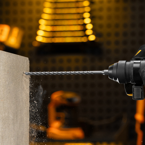 Бур по бетону, цельная крестовая пластина, 6x215 мм, SDS PLUS Denzel купить в Москве с доставкой по всей России | ProtosMarket.ru