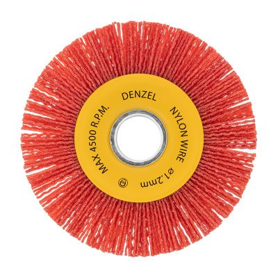 Щетка для УШМ, 125 мм, Плоская, нейлоновая щетина, посадка 22,2 мм Denzel купить в Москве с доставкой по всей России | ProtosMarket.ru