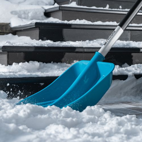Лопата для уборки снега, полипропилен, 350х405х1300мм, алюминиевый черенок, ПВХ накладка, LUXE Palisad купить в Москве с доставкой по всей России | ProtosMarket.ru