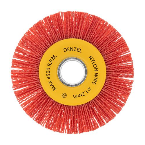 Щетка для УШМ, 125 мм, Плоская, нейлоновая щетина, посадка 22,2 мм Denzel купить в Москве с доставкой по всей России | ProtosMarket.ru