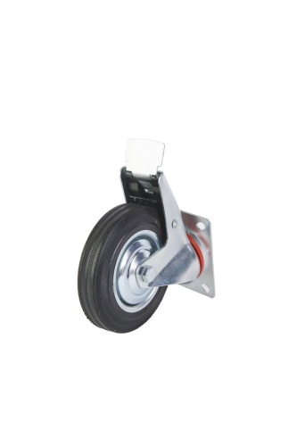 Колесо поворотное резина SCb 63 160 мм с тормозом (F) купить в Москве с доставкой по всей России | ProtosMarket.ru