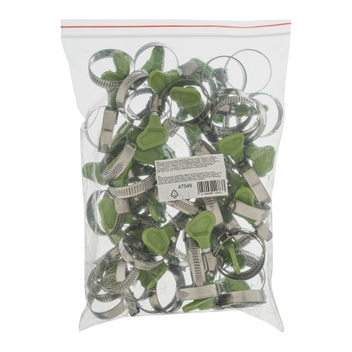 Хомуты металлические элемент крепления с формой ключа 20-32 мм, 50 штук в упаковке Сибртех купить в Москве с доставкой по всей России | ProtosMarket.ru