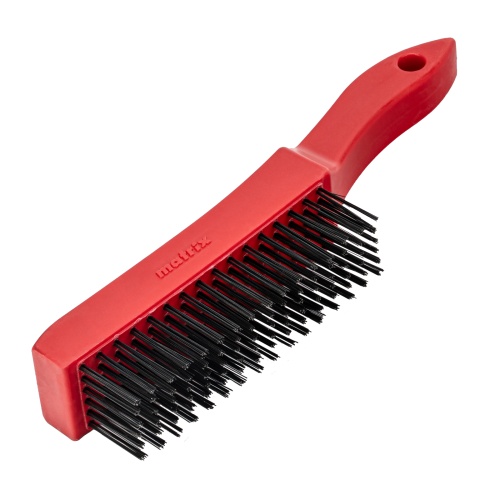 Щетка зачистная шестирядная, закаленная прямая проволока с пластиковой ручкой Matrix купить в Москве с доставкой по всей России | ProtosMarket.ru