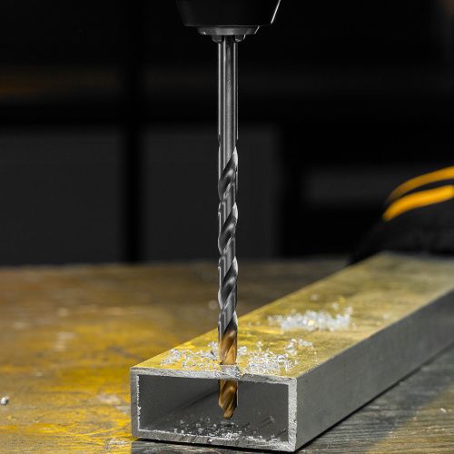 Сверло спиральное по металлу 7,5 х 156 мм, Р6М5, Golden Tip, удлиненное Denzel купить в Москве с доставкой по всей России | ProtosMarket.ru