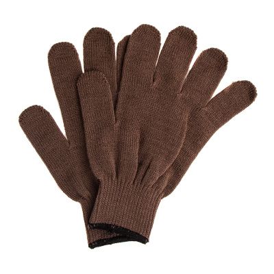 Перчатки трикотажные, акрил, коричневый, оверлок Сибртех купить в Москве с доставкой по всей России | ProtosMarket.ru