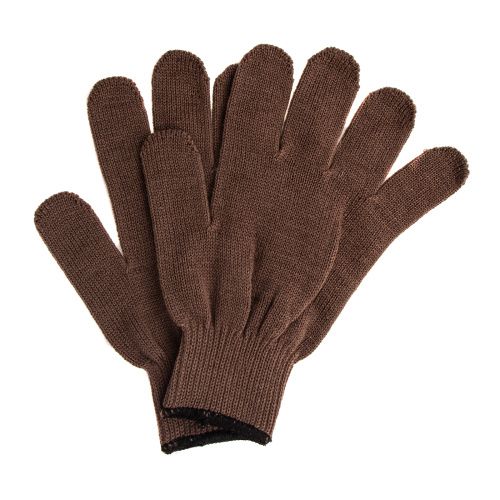 Перчатки трикотажные, акрил, коричневый, оверлок Сибртех купить в Москве с доставкой по всей России | ProtosMarket.ru