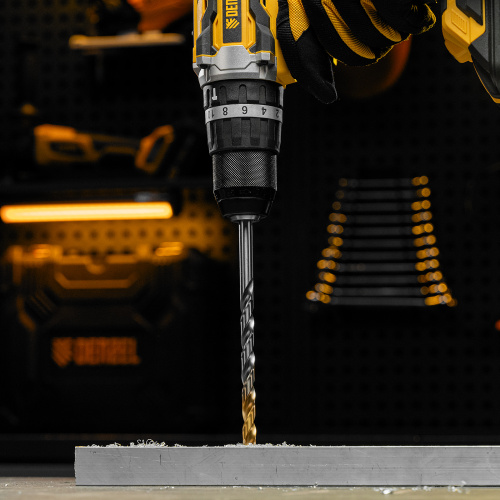 Сверло спиральное по металлу 9 х 175 мм, Р6М5, Golden Tip, удлиненное Denzel купить в Москве с доставкой по всей России | ProtosMarket.ru