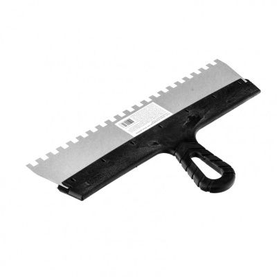 Шпатель из нержавеющей стали, 350 мм, зуб 8 х 8 мм, пластмассовая ручка Sparta купить в Москве с доставкой по всей России | ProtosMarket.ru