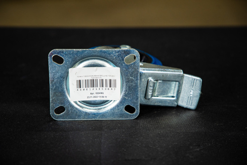 Колесо поворотное резина SRCLb 42 100 мм с тормозом (F) купить в Москве с доставкой по всей России | ProtosMarket.ru