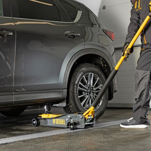 Домкрат гидравлический подкатной, 2/3 т, 98-770 мм, быстрый подъем, низ. подхват, проф, SUV Denzel купить в Москве с доставкой по всей России | ProtosMarket.ru