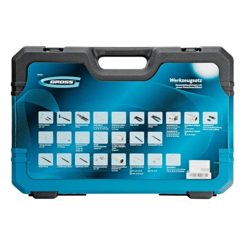Набор инструментов, 1/4", 1/2", CrV, 120 зубьев, 115 предметов Gross купить в Москве с доставкой по всей России | ProtosMarket.ru