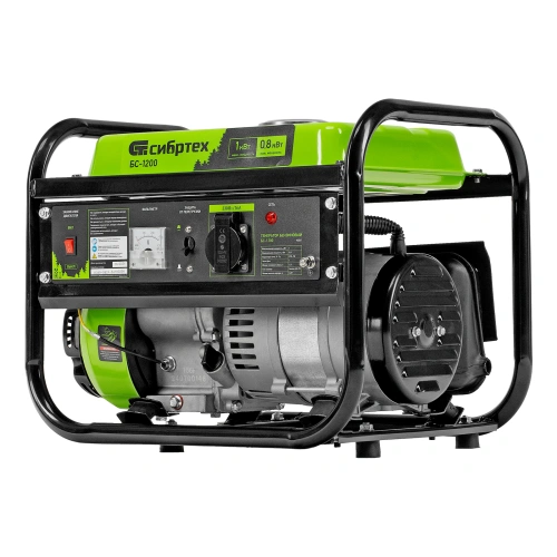 Генератор бензиновый БС-1200, 1 кВт, 230 В, четырехтактный, 5.5 л, ручной стартер Сибртех купить в Москве с доставкой по всей России | ProtosMarket.ru
