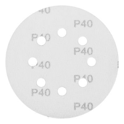 Круг абразивный на ворсовой подложке под "липучку", перфорированный, P 40, 125 мм, 5 шт Matrix купить в Москве с доставкой по всей России | ProtosMarket.ru