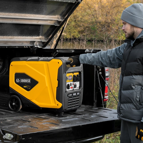 Генератор инверторный GS-3800iSE, 3,8 кВт, 230 В, закрытый корпус,электростартер Denzel купить в Москве с доставкой по всей России | ProtosMarket.ru