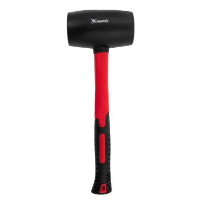 Киянка резиновая, 910 г, черная резина, фибергласовая рукоятка Matrix купить в Москве с доставкой по всей России | ProtosMarket.ru
