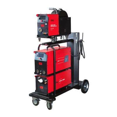 Полуавтомат сварочный FUBAG XMIG 500T DW PULSE  + подающий механизм DRIVE XMIG DW PULSE  + горелка FB 550W 3m  + блок жидкостного охлаждения Cool XMIG  + шланг-пакет 5 метров 95 мм2 14 pol с жидкостным охлаждением + тележка XM купить в Москве с доставкой по всей России | ProtosMarket.ru