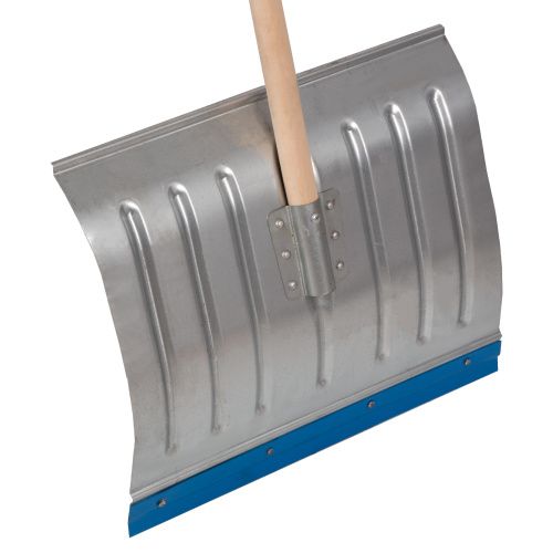 Лопата для уборки снега алюминиевая, 430 х 370 х 1350 мм, деревянный черенок, Сибртех купить в Москве с доставкой по всей России | ProtosMarket.ru