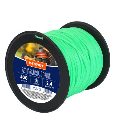 Леска Starline D 2,4 мм L 400 м (звезда, зеленая) купить в Москве с доставкой по всей России | ProtosMarket.ru