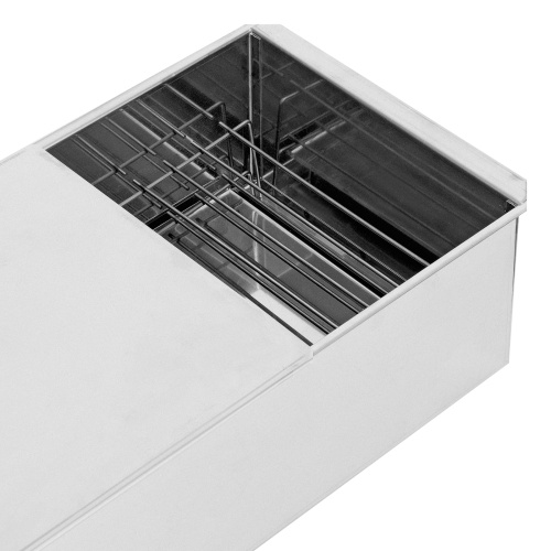 Коптильня двухъярусная 500 x 270 x 175 мм, нержавеющая сталь, 0.8 мм, с поддоном, на ножках, Camping Palisad купить в Москве с доставкой по всей России | ProtosMarket.ru