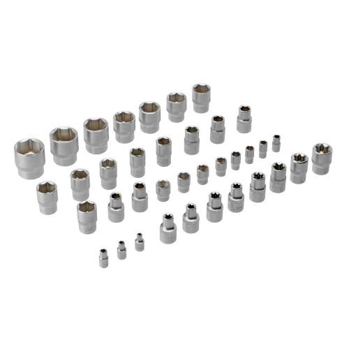 Набор инструментов, 1/2", 1/4", CrV, S2, пластиковый кейс, 122 предмета Denzel купить в Москве с доставкой по всей России | ProtosMarket.ru