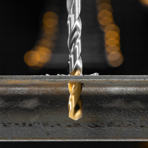 Набор сверл по металлу, 1-10 мм, Р6М5-TiN, Golden Tip, 10 шт Denzel купить в Москве с доставкой по всей России | ProtosMarket.ru
