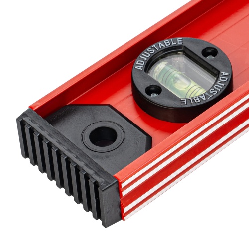 Уровень алюминиевый "Рельс", 1000 мм, 3 глазка, усиленный Matrix купить в Москве с доставкой по всей России | ProtosMarket.ru