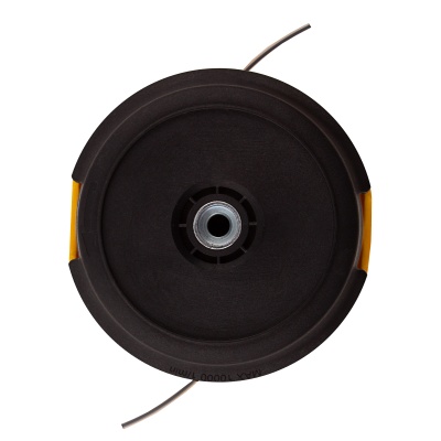 Катушка триммерная полуавтоматическая, легкая заправка лески, гайка M10x1.25, винт M10-M10, алюминиевая кнопка Denzel купить в Москве с доставкой по всей России | ProtosMarket.ru