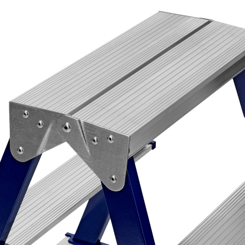 Стремянка двусторонняя 4 ступени, стальная, Сибртех купить в Москве с доставкой по всей России | ProtosMarket.ru