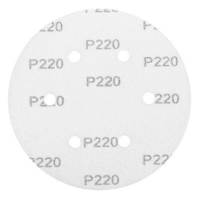 Круг абразивный на ворсовой подложке под "липучку", перфорированный, P 220, 150 мм, 5 шт Matrix купить в Москве с доставкой по всей России | ProtosMarket.ru