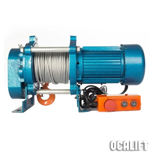 Лебедка ЛЭК KCD-500 E21 500 кг 380в с канатом 100 м купить в Москве с доставкой по всей России | ProtosMarket.ru