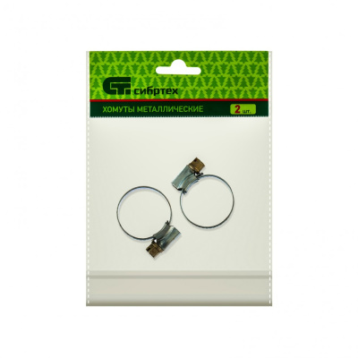 Хомуты металлические, червячные 16-27 мм, ширина 10 мм, английский тип, W1, 2 шт Сибртех купить в Москве с доставкой по всей России | ProtosMarket.ru