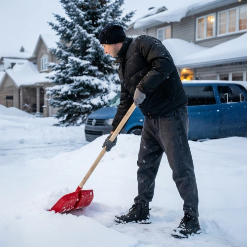 Лопата для уборки снега пластиковая, красная, 420 х 425 мм, без черенка, Сибртех купить в Москве с доставкой по всей России | ProtosMarket.ru