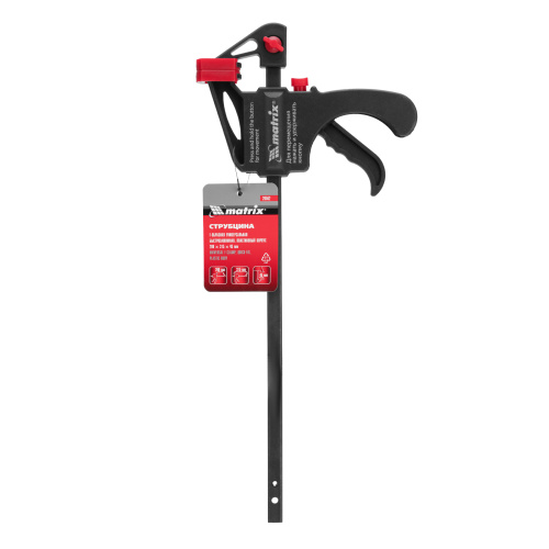 Струбцина универсальная F-образная, 200 х 315 х 45 мм, пластмассовый корпус Matrix купить в Москве с доставкой по всей России | ProtosMarket.ru