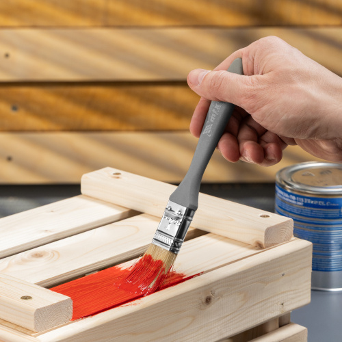 Кисть плоская "Евро" 1", натуральная щетина, пластмассовая ручка MTX купить в Москве с доставкой по всей России | ProtosMarket.ru