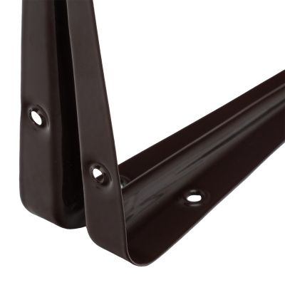 Кронштейн угловой с ребром, 125 х 150 мм, коричневый Сибртех купить в Москве с доставкой по всей России | ProtosMarket.ru