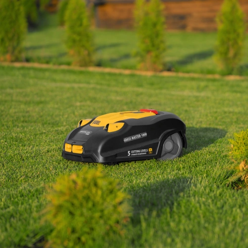 Робот-газонокосилка Grass Master 1000  1000м², 3Ач, 28V, LCD дисплей, Wi-Fi Denzel купить в Москве с доставкой по всей России | ProtosMarket.ru